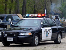 Louez une véritable voiture de police US pour vos fêtes, anniversaires, événements...